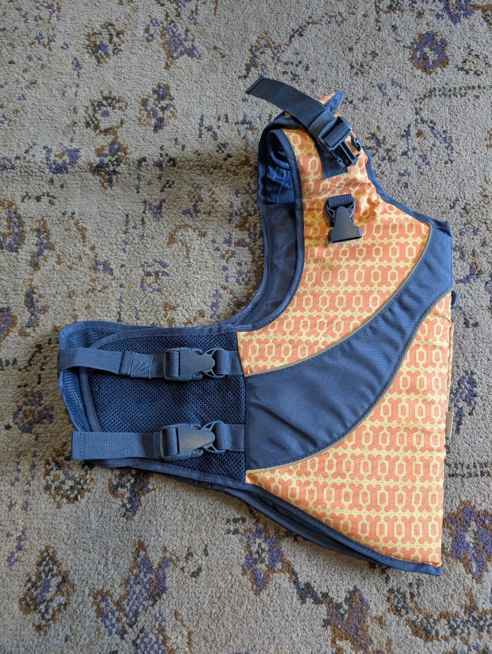 Good2Go Dog Flotation Device In Blue And Pink With‎ Bones Design